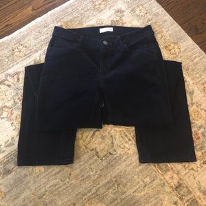 Loft Corduroys Curvy Stretch Cotton Boot Navy 8/29